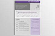 4 Unique modern resumes (CV's), a Resume Template by DutchDigitalDesign (Thumbnail 3 of 7)