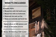 Redwood Cabin Plans, an Object Graphic by elevatedspaces (Thumbnail 2 of 10)