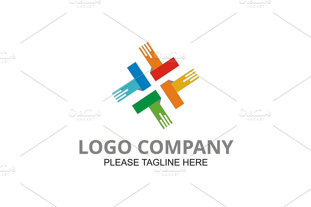 20 Logo Connecting Templates Bundle, a Branding & Logo Template by Friendesigns (Photo 14 of 21)