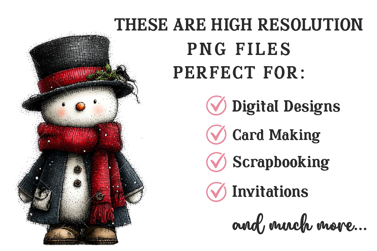 Whimsical Christmas Clipart, an Illustration by OK Design (Photo 6 of 6)