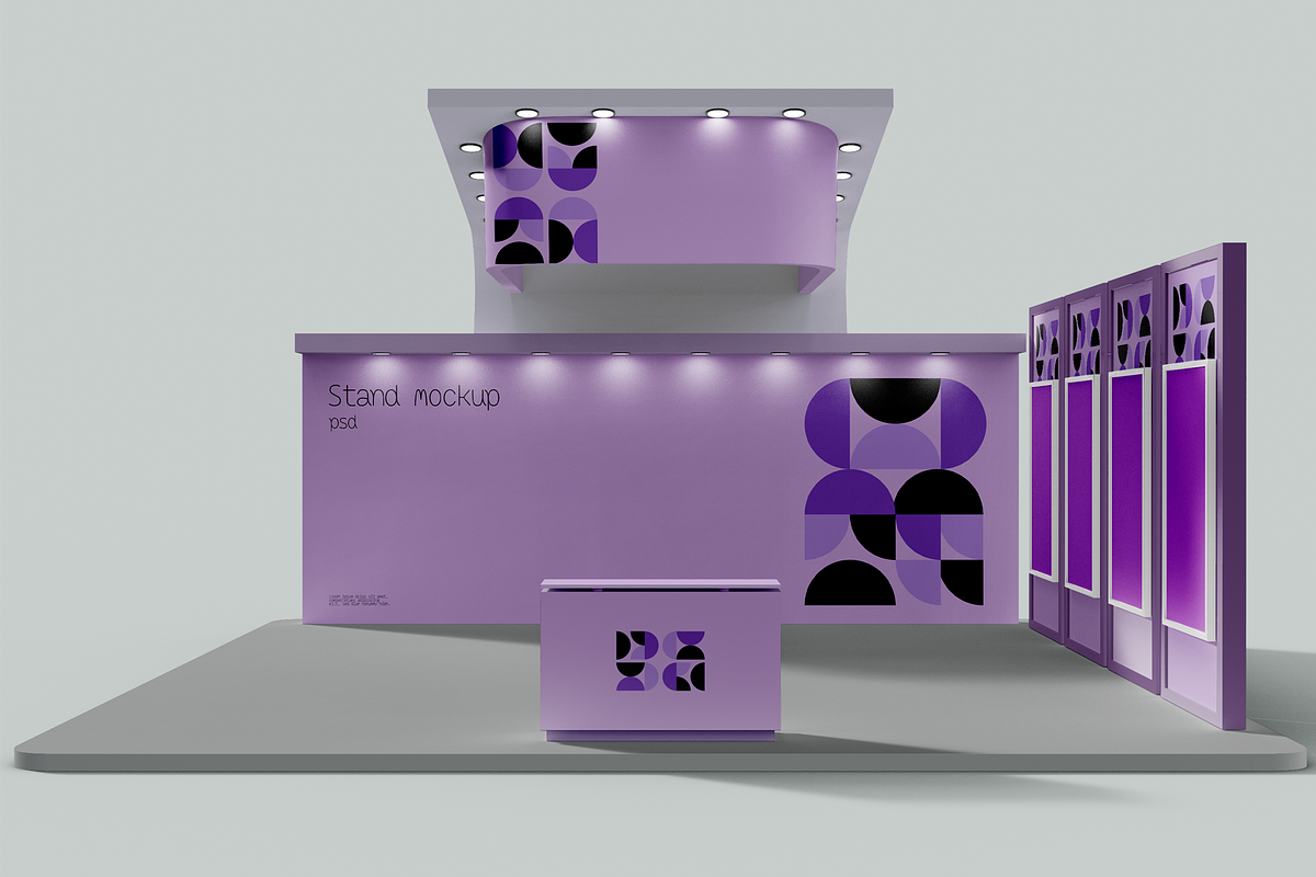Exhibition Stand Mockup, an Advertising Mockup by Hubzway