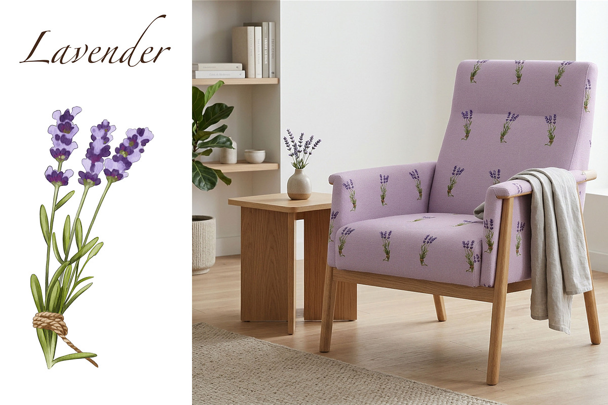 Watercolor botanical patterns, a Pattern Graphic by IrynaPanashii (Photo 3 of 15)
