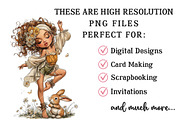 Whimsical Spring Girl Clipart, an Illustration by OK Design (Thumbnail 4 of 6)
