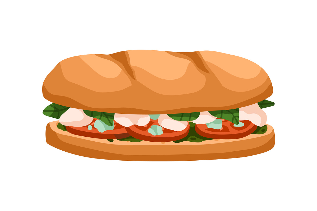 Sandwiches, toasts and burgers set, a Food Illustration by Good Studio (Photo 10 of 21)
