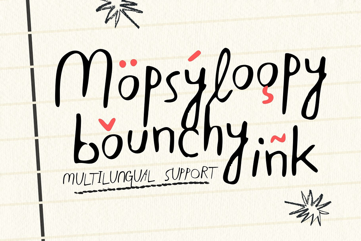 Bloopy Handwritten, a Handwritten Font by maghrib (Photo 2 of 10)