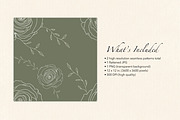 Sage Green Minimalist Floral Pattern, a Pattern Graphic by Quinn Lane Designs (Thumbnail 3 of 6)