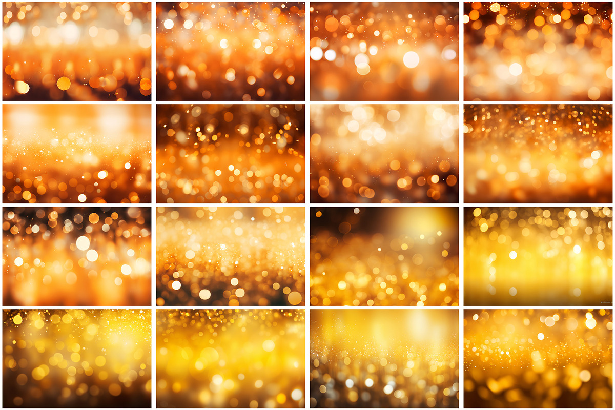 Golden Bokeh Wallpaper Bundle, a Background Graphic by Forhadx5 (Photo 8 of 8)