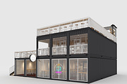 3D Model Container Cafe 9, an Architecture 3D Model by SR 3D Visual (Thumbnail 4 of 23)