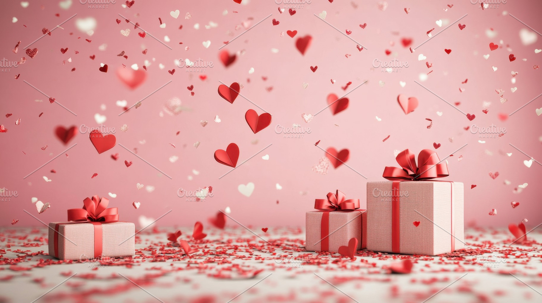 Love, gifts, and hearts, a Photo by Beautiful things