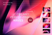 Dreamy Purple-Pink Waves, a Background Graphic by Lumeno (Thumbnail 1 of 4)