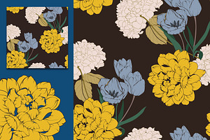 20EPS/jpg Seamless Floral Pattern