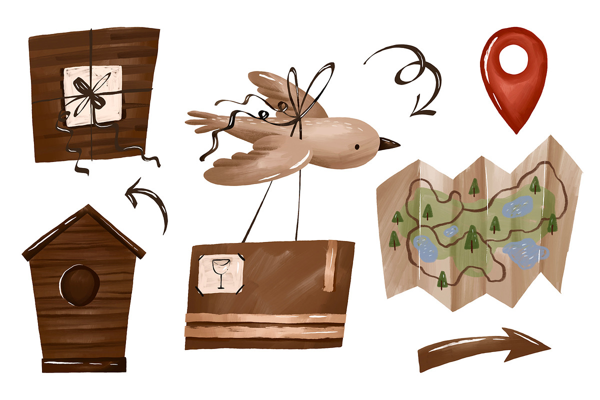 Post Delivery Bird with Carton Box, an Object Graphic by the_myro (Photo 3 of 3)