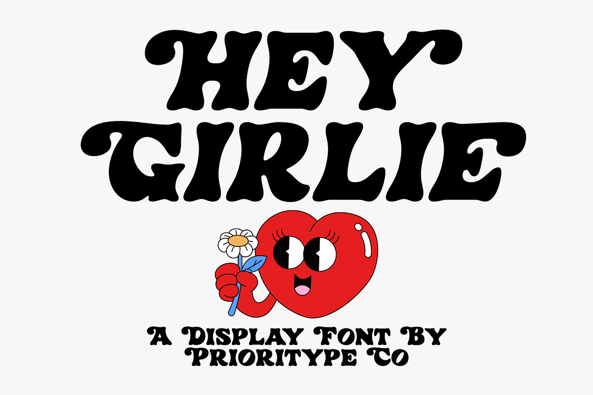 Hey Girlie - Display Font, a Serif Font by Prioritype Co (Photo 1 of 10)