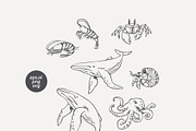 Vintage Coastal Sketches Bundle, an Outline Icon by Anastasiya Klempach (Thumbnail 10 of 14)