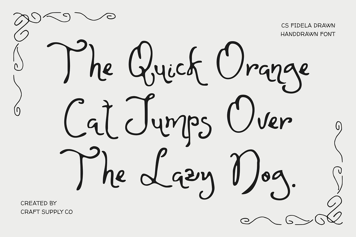 CS Fidela Drawn, a Sans Serif Font by Craft Supply Co. (Photo 3 of 8)