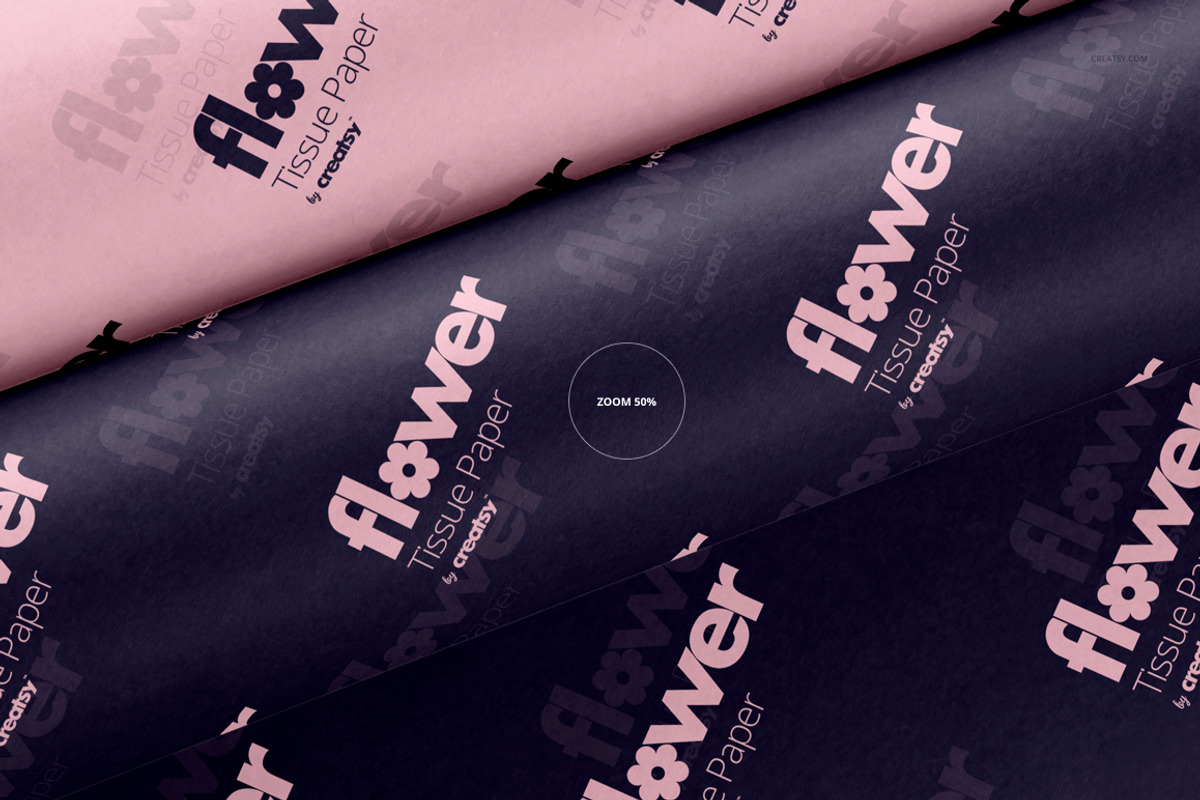 Flower Wrapping Paper Mockup Set, a Pens & Pencil Mockup by creatsy5 (Photo 13 of 19)
