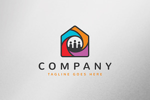 Team House Logo Template