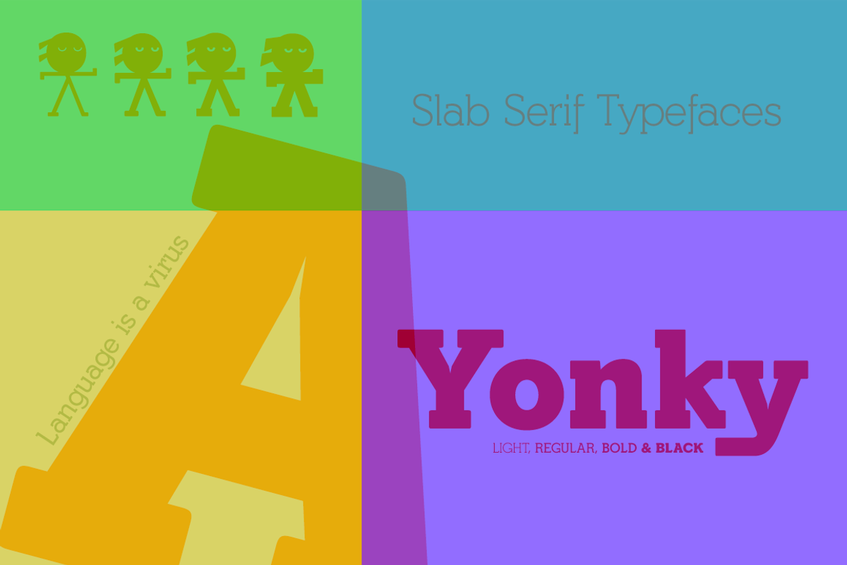 Yonky Slab -8 fonts- 34% off preview 5