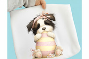 Whimsical Easter Dogs Clipart, an Illustration by designcity5 (Thumbnail 5 of 5)