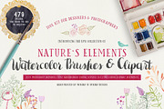 Nature's Element Watercolor Tool Kit, a Brush Add-On by Snark Heart (Thumbnail 1 of 7)
