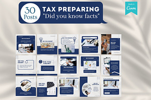 200 Tax Preparing Canva Templates