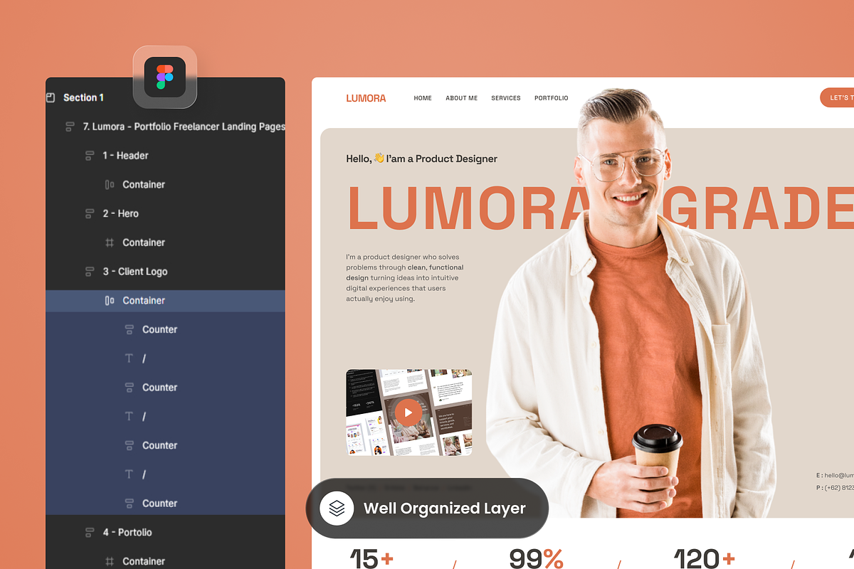 Lumora - Portfolio Freelancer preview 2