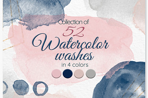 Watercolor washes clipart