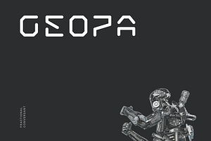 Geopa Futuristic Tech Font