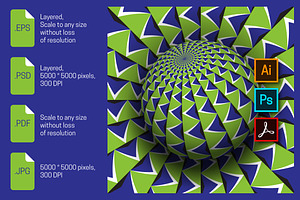 Moving globe optical illusion