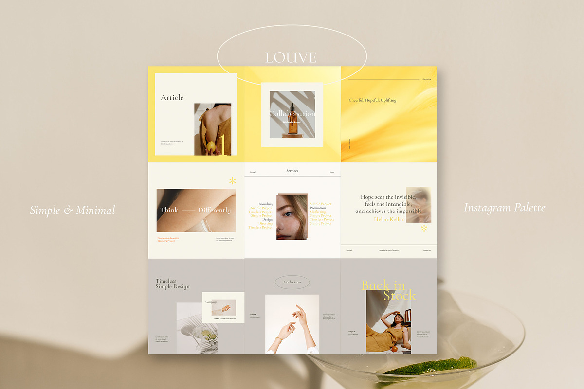 Louve Palette Pack, a Social Media Template by Simple P. (Photo 3 of 10)