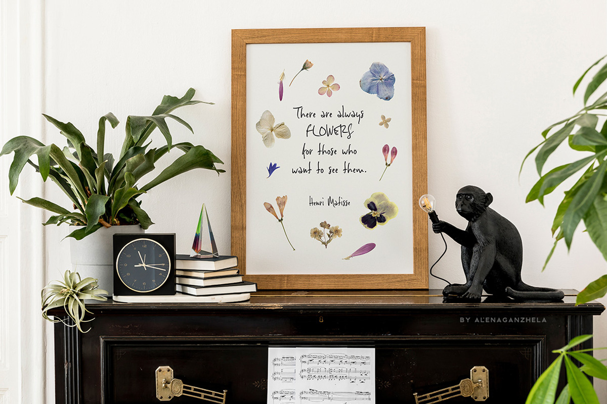 SUMMER MEMORIES - herbarium flowers, an Object Graphic by alenaganzhela (Photo 4 of 8)