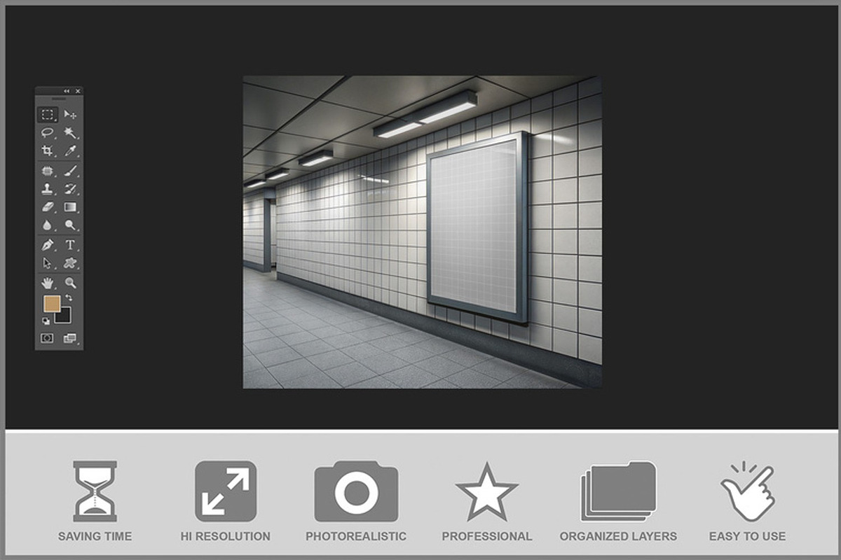 Outdoor Hoarding Mockup, a Product Mockup by Bruno's Shop (Photo 2 of 3)