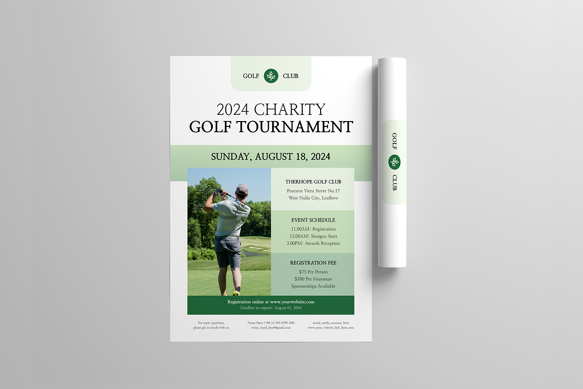 Golf Event Flyer Bundle, a Flyer Template by Leaflove (Photo 4 of 6)