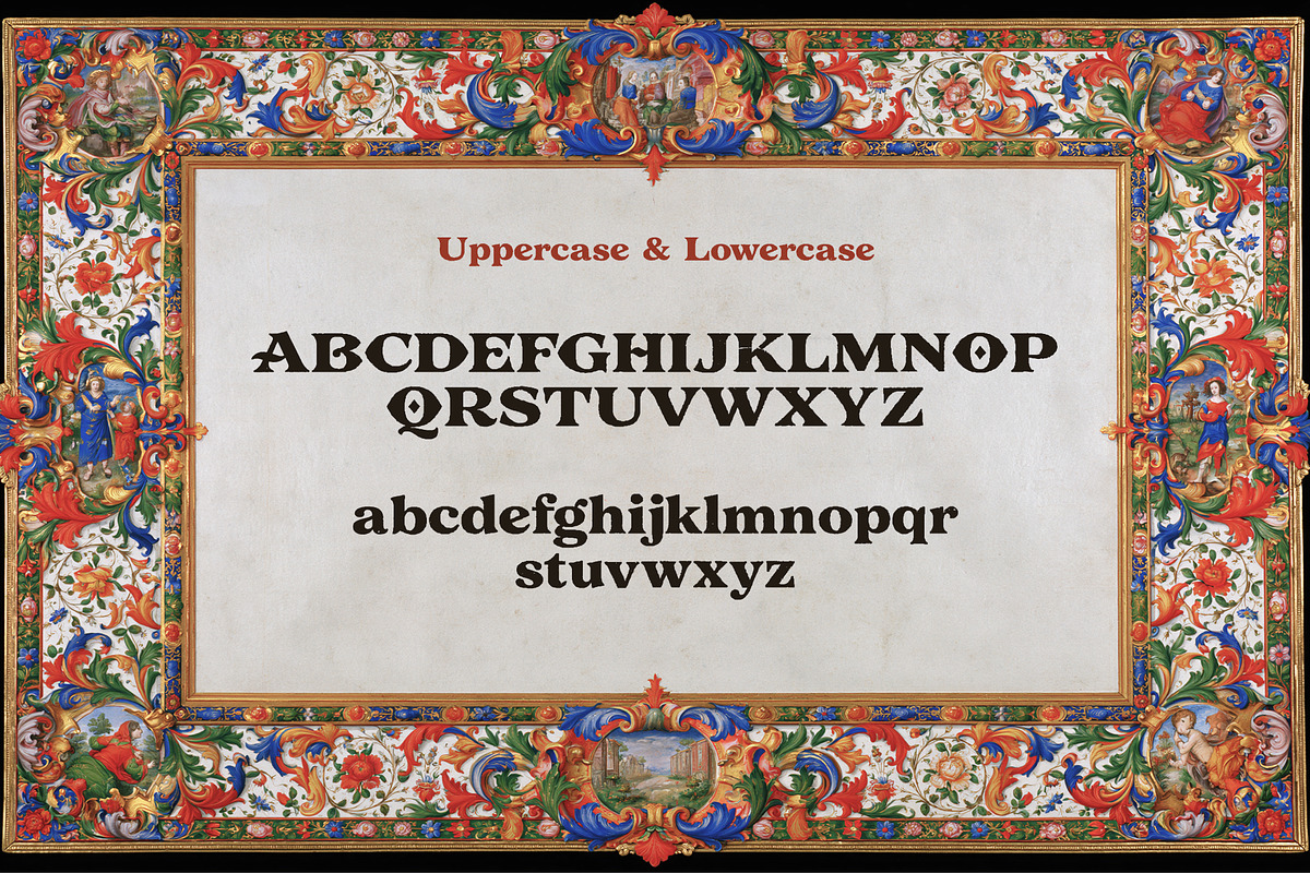 Maerath Medieval Display Font, a Handwritten Font by kavoon (Photo 2 of 12)