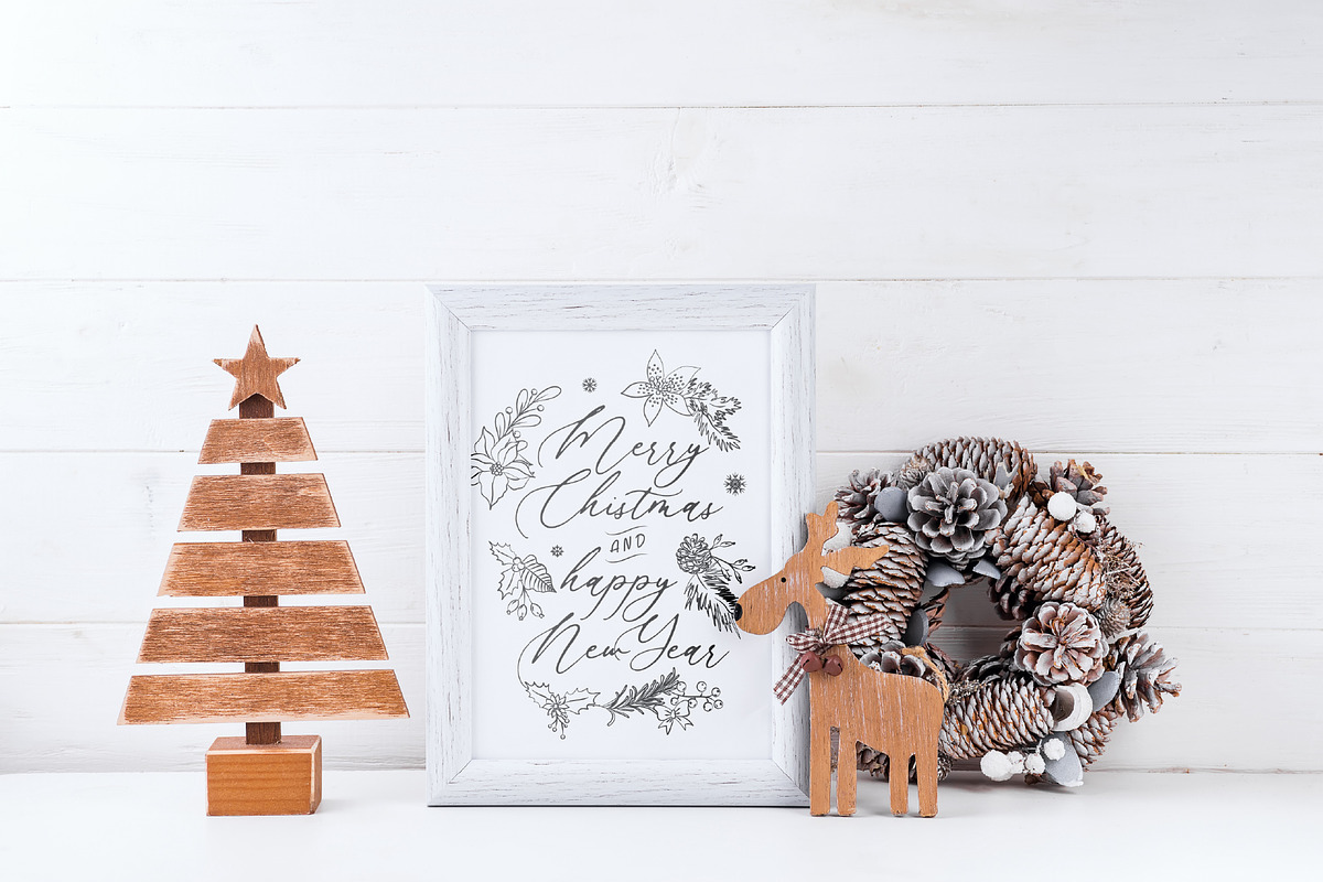 Line Art Winter Floral Decorations, a Decorative Illustration by La Petite Line Art (Photo 14 of 15)