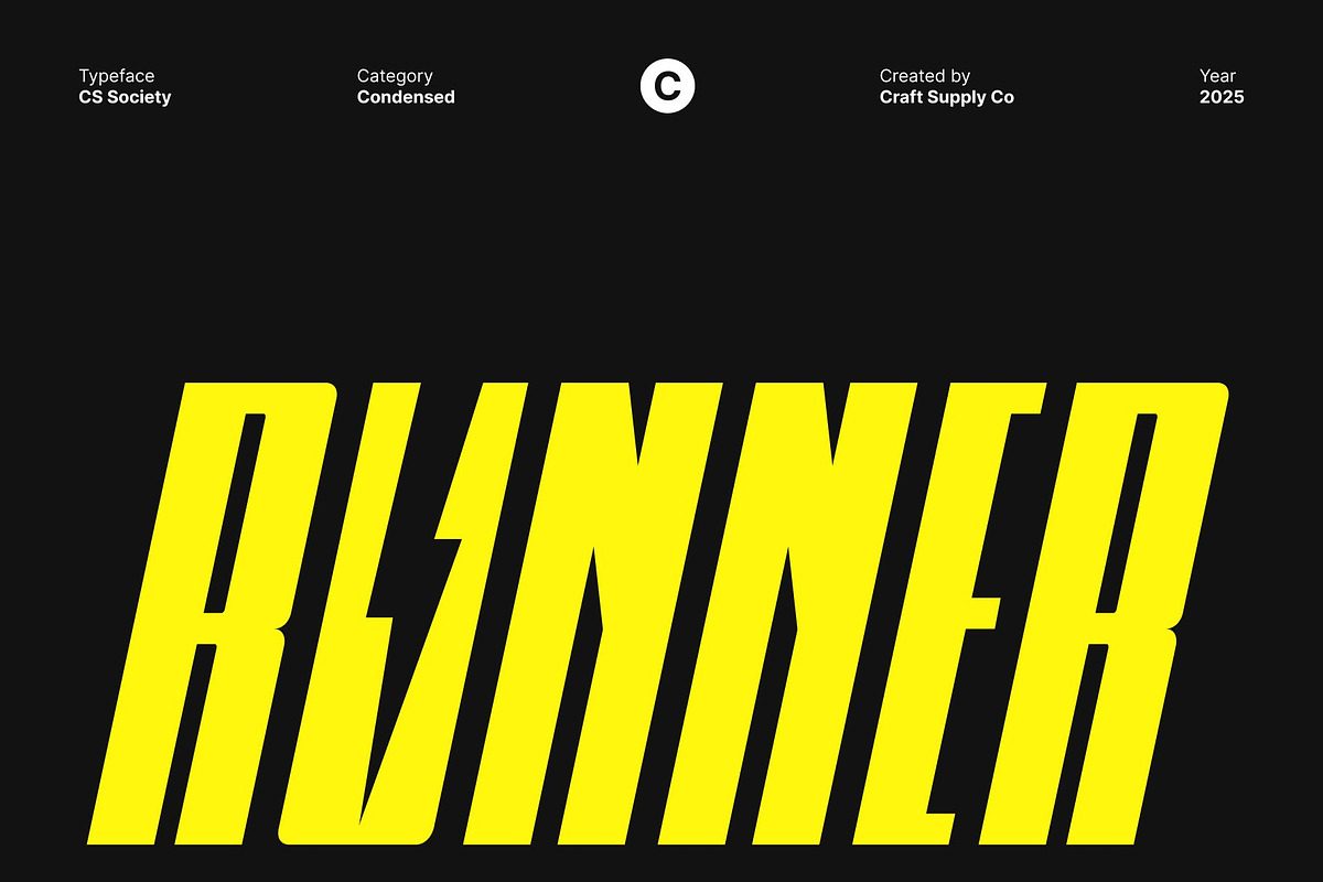 CS Society – Condensed Font, a Sans Serif Font by Craft Supply Co. (Photo 4 of 8)