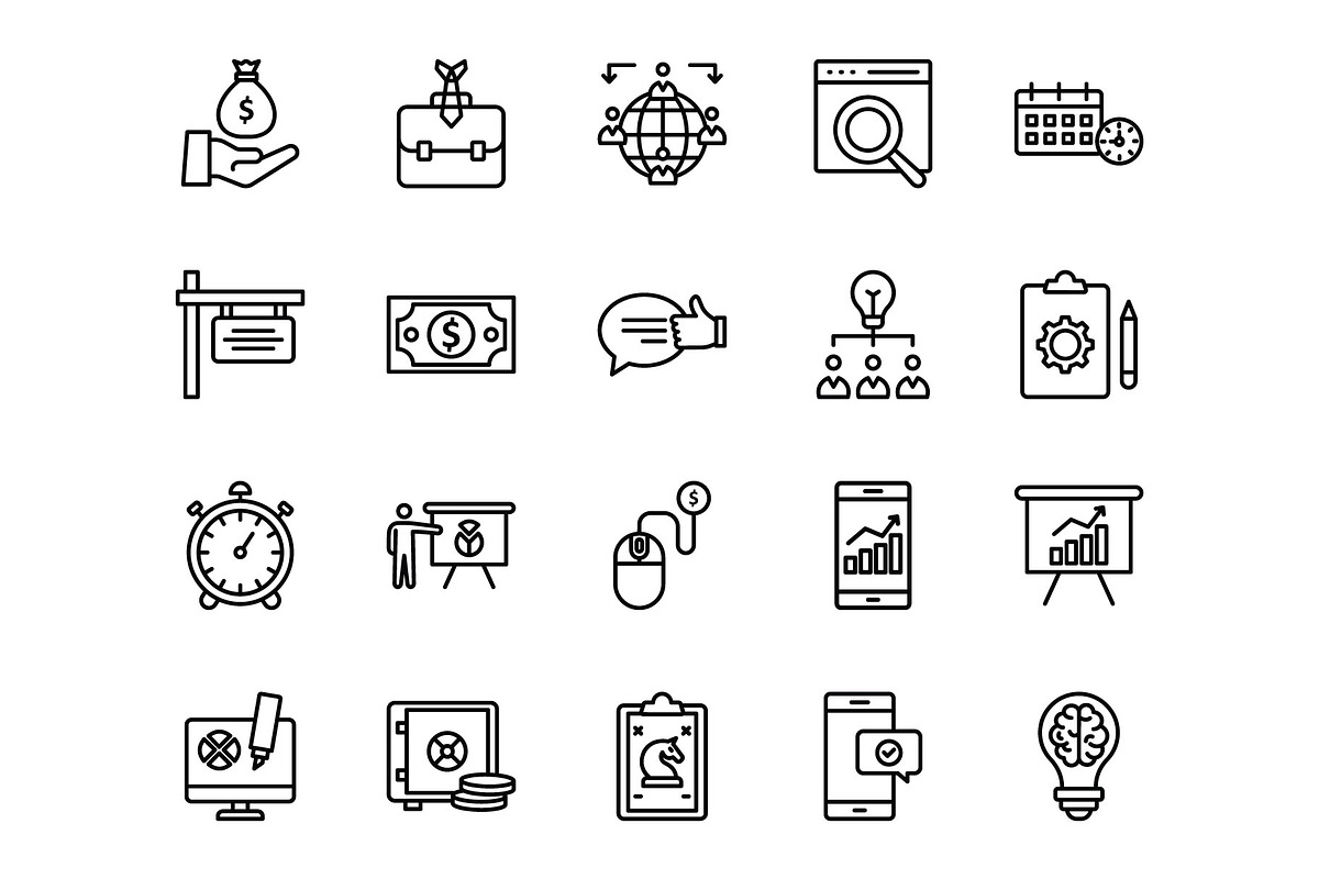 Market and Economy Icons, a Solid Icon by Vector Portal (Photo 5 of 6)