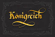 Königreich Font, a Blackletter Font by Red Ink (Thumbnail 1 of 14)