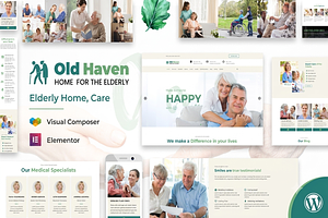 Old Haven Senior Care WordPressTheme, a WordPress Template by ThemesRain