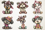 Black History Month Dog Clipart, an Animal Illustration by RobertsArt (Thumbnail 3 of 6)