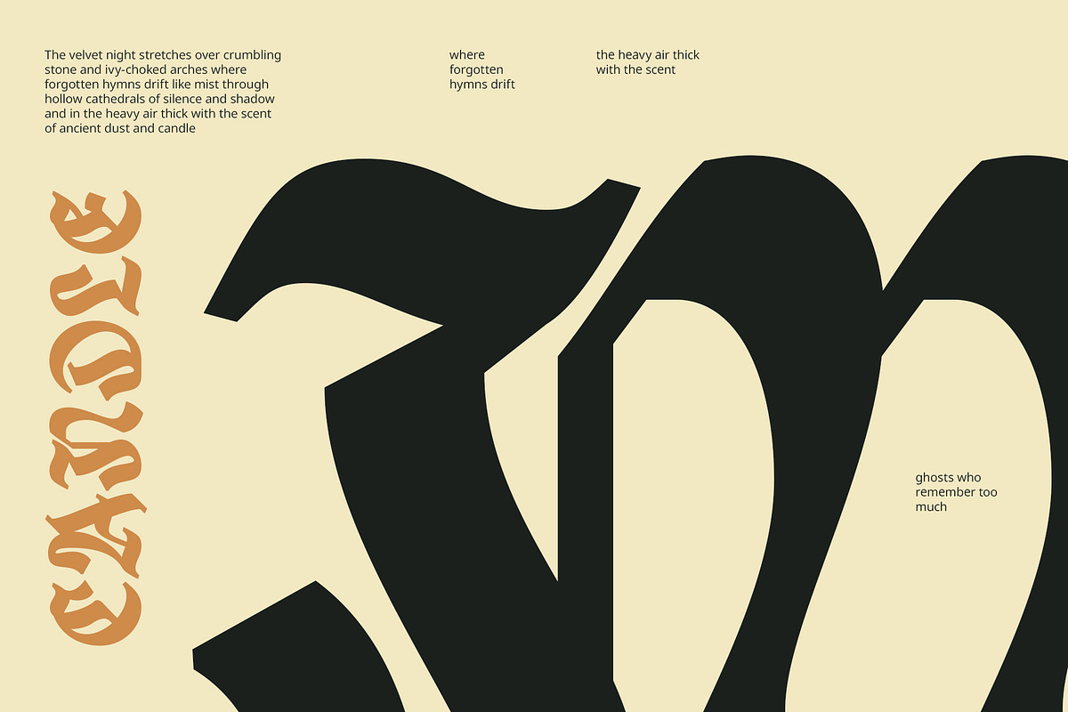 CS Monarch – Blackletter Font, a Sans Serif Font by Craft Supply Co. (Photo 3 of 8)