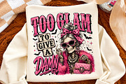 Preppy Skeleton PNG Design,Too Glam, a Person Illustration by Libby Wishes (Thumbnail 3 of 3)