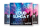 Loud Sunday Flyer Template, a Flyer Template by What a Story (Thumbnail 2 of 2)