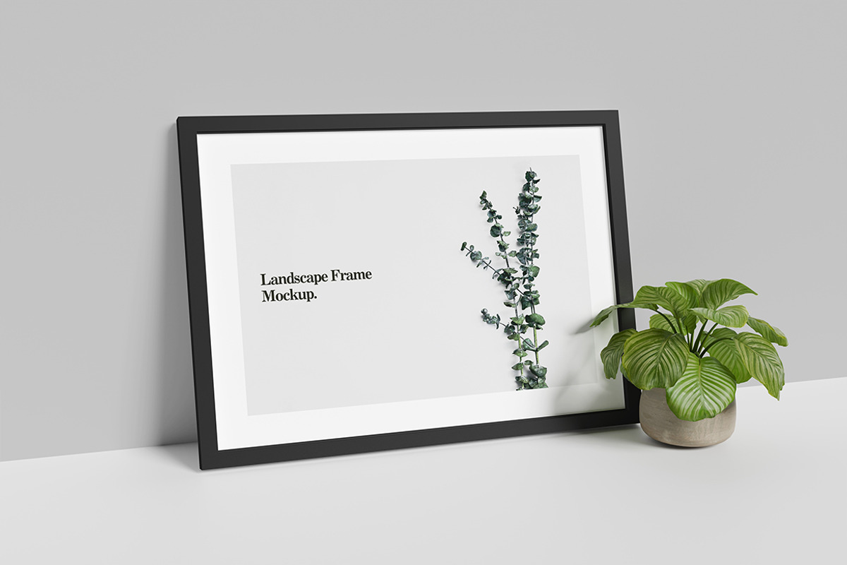 High Quality Landscape Frame Mockup, an Advertising Mockup by swsi-studio (Photo 3 of 5)