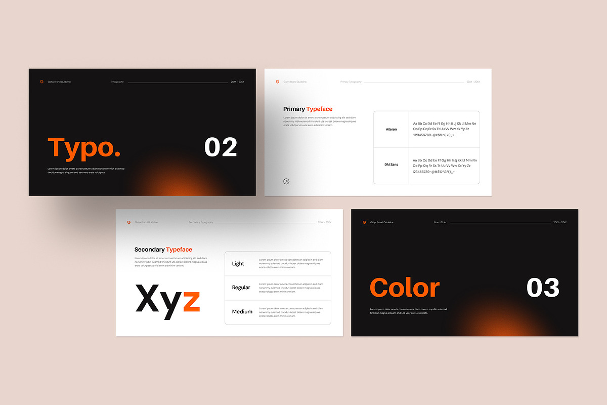 Modern Brand Guideline Template, a Presentation Template by graphypix (Photo 7 of 9)