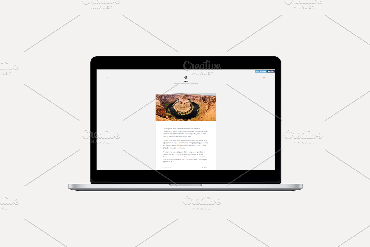 Base Tumblr Theme, a Websites & App Template by Staffmedia (Photo 1 of 2)