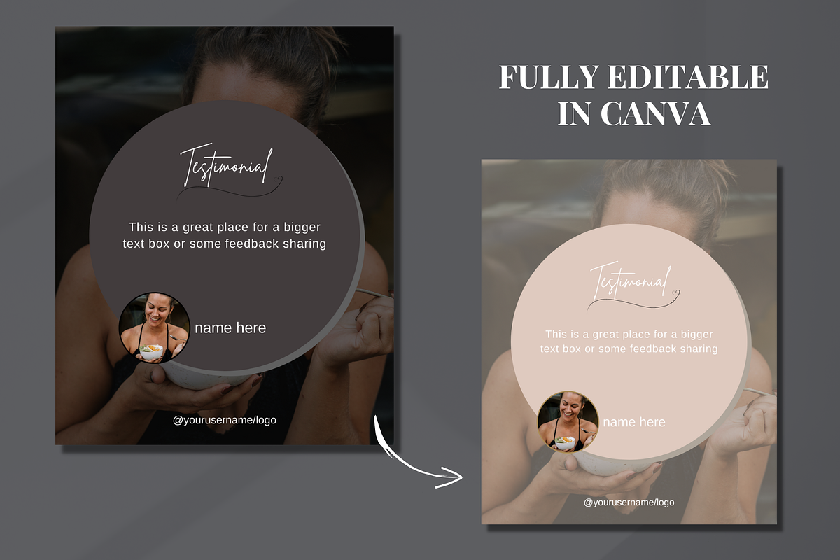 Dark Wellness Instagram Templates, a Social Media Template by SociallyyCreative (Photo 7 of 10)