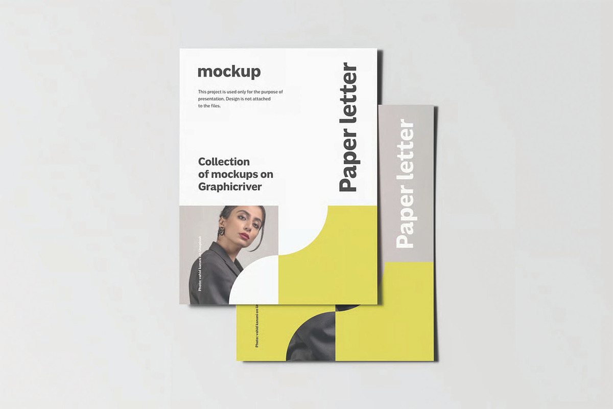 Paper Letter Mockup, an Advertising Mockup by DesignRushMarket (Photo 6 of 16)