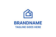 Letter E Home Modern Logo, a Branding & Logo Template by Pray Art Design Studio (Thumbnail 1 of 2)