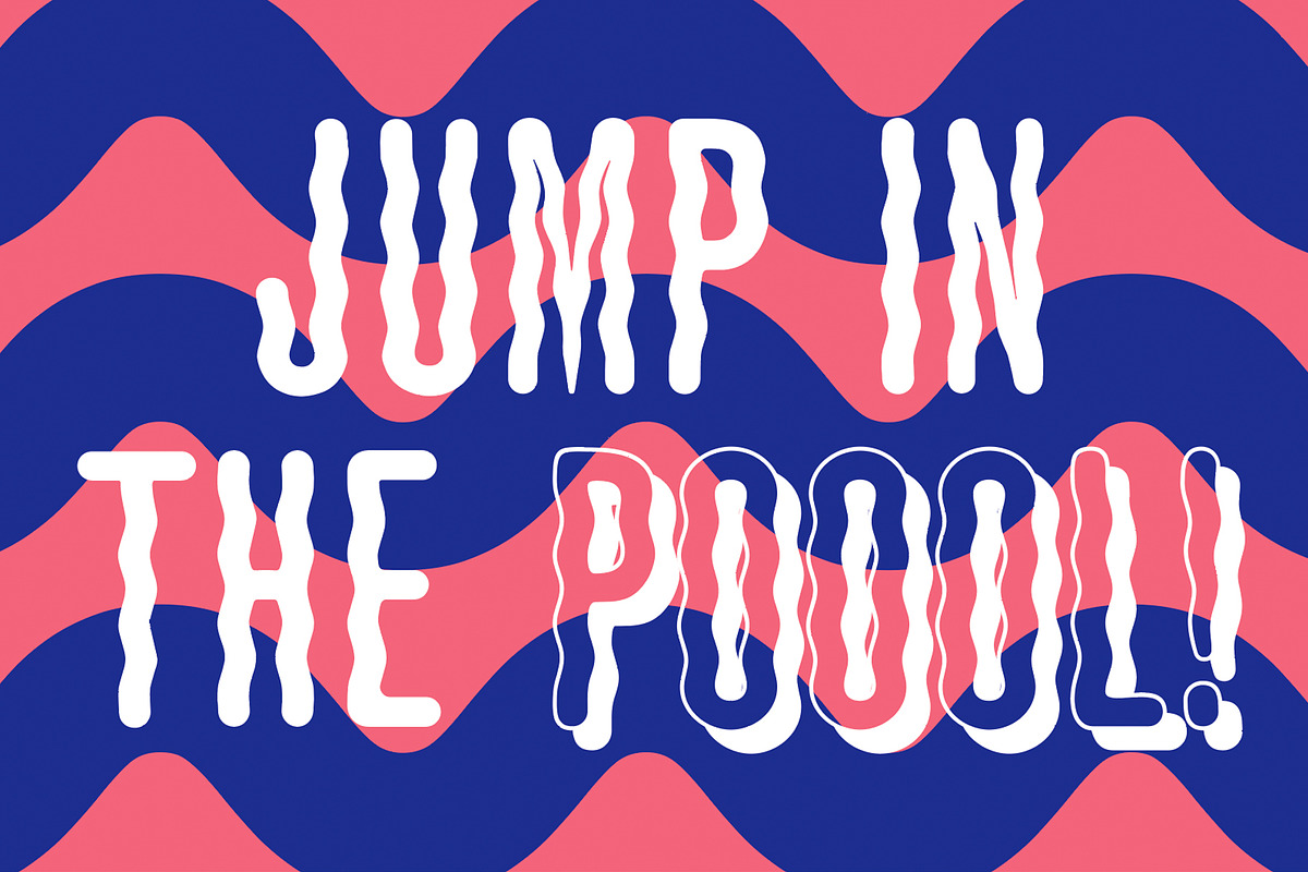 Poool | Wobbly font, a Sans Serif Font by Drawwwn (Photo 5 of 10)